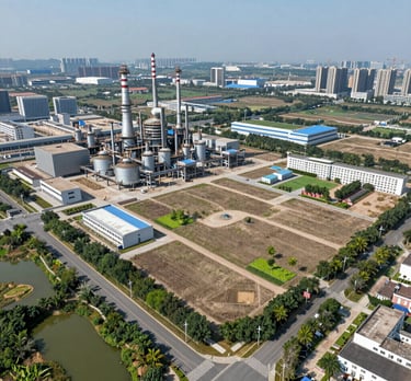 A sleek modern apartment building with glass balconies reflecting the sunset.
