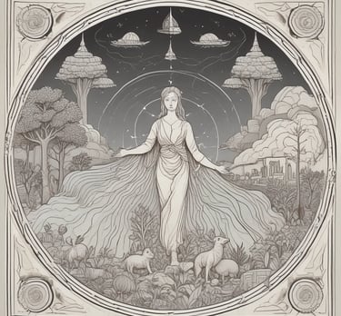 blue and white striped round textile