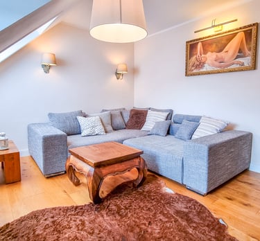 Luxuriöse Ferienwohnung in Coburg mit gemütlichem Wohnzimmer