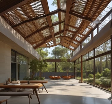 A group of diverse Indian community members collaborating outdoors in a green urban neighborhood.