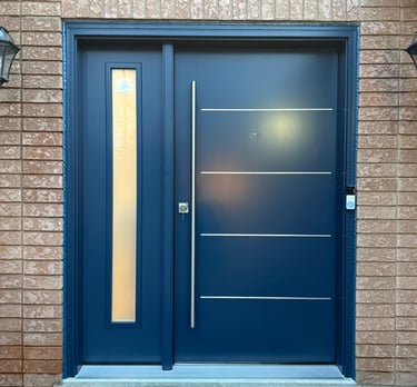 New front door installation by City Home Improvements Inc. in Barrie