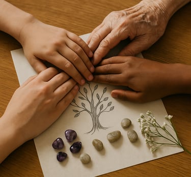 Curso de Formação Completa em Constelação Familiar da Solução de Impacto, com mãos unidas.