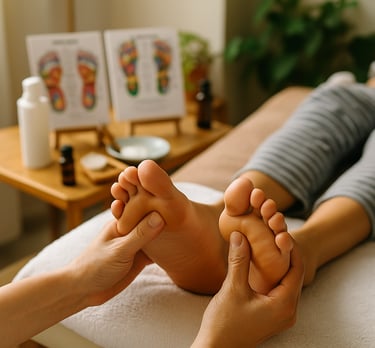Curso de Formação Completa em Reflexologia Podal e Palmar da Solução de Impacto, com massagem.