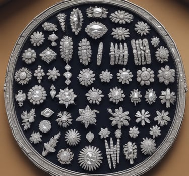 Artistic arrangement of engagement rings, highlighting their unique settings and brilliant stones.
