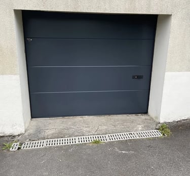 porte de garage manuelle anthracite