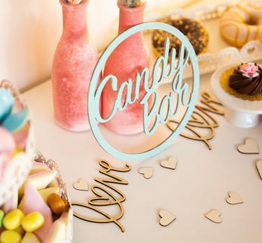Candy bar mariage avec des bonbons