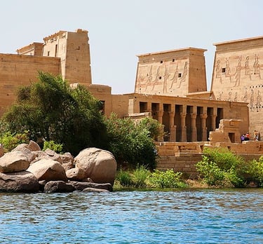 a large building with a large stone structure