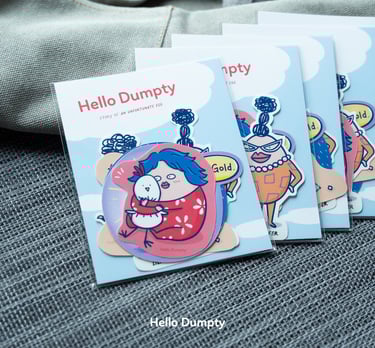 坎坷蛋貼紙包 Sticker pack of Hello Dumpty