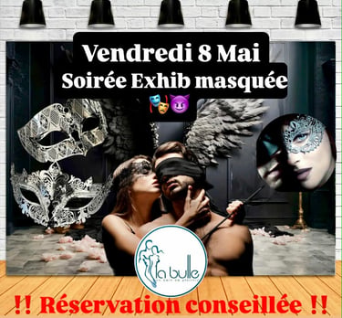 La Bulle Sauna soirée exhib masquée