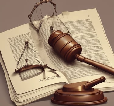 A book titled 'Teoría General del Derecho' by Norberto Bobbio is placed on a dark surface next to a desk lamp. The book appears to be a fifth edition from Editor Temis. A small toy soldier, a colorful bookmark, and a folded white notebook are also visible in the scene.