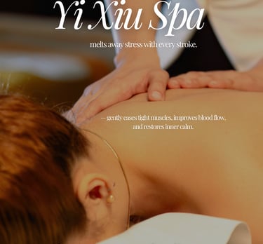 a woman getting a massage at a spa