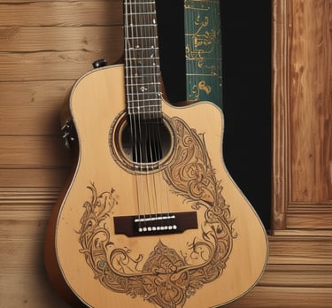 A vibrant concert scene with a singer performing passionately on stage.