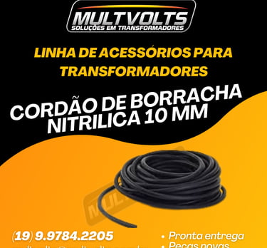 Cordão de Borracha Nitrilico 10 MM