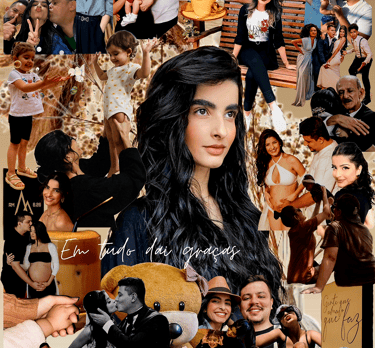 a collage of a woman life