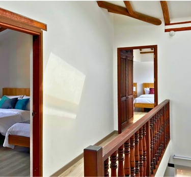 Habitaciones coloniales en Casa Sol de Iguaque, Villa de Leyva