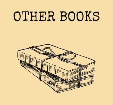 a book with glasses and a bookcase with a book on it