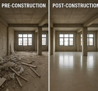 pre and post construction site