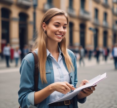 blue and white striped round textile