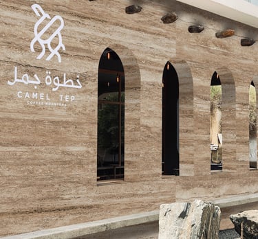 Line travertine sinoflexistone for coffee bar