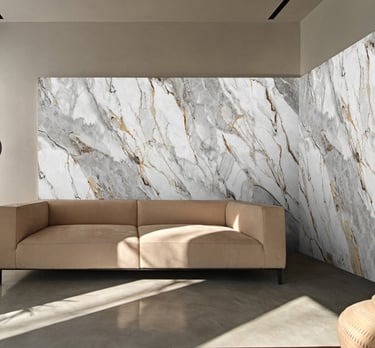 calacatta gold sinoflexistone for accent wall deco