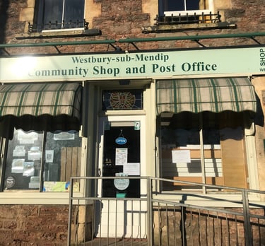 Westbury-sub-Mendip shop front