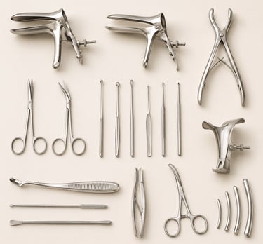 High-quality gynecology instruments for examination and surgical procedures