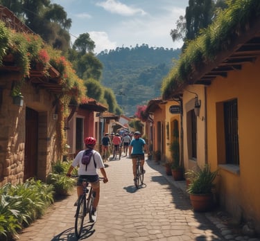 A scenic view of Valle de Bravo showcasing outdoor activities.