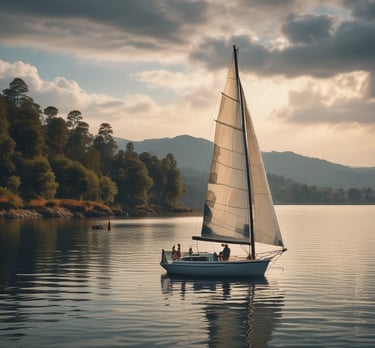 A scenic view of Valle de Bravo showcasing outdoor activities.