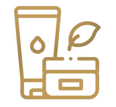 illustration of organic skincare products