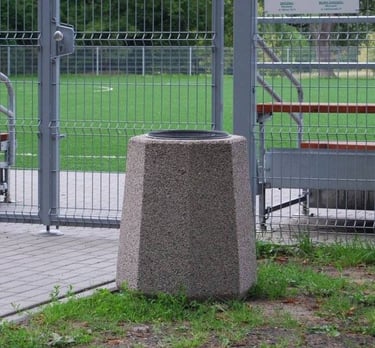 Betoninės šiukšliadėžės