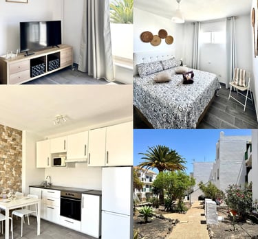 a collage of photos of a vacational house