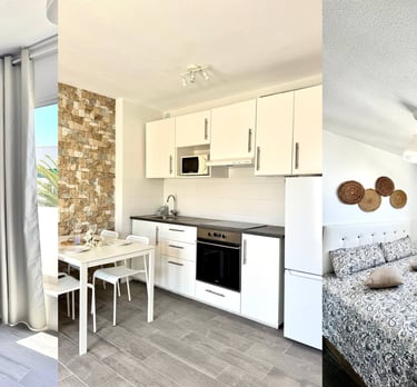 a collage of photos of a vacational house