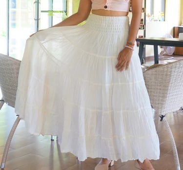 White Maxi Skirt