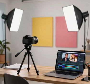 A designer sketching a vibrant logo concept on a tablet.
