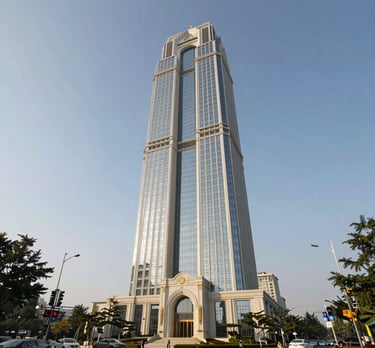 A bright, inviting modern home with large windows overlooking a peaceful garden.