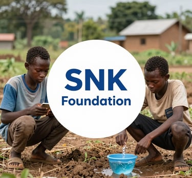 A vibrant community gathering around a newly built solar-powered water well in a rural village.