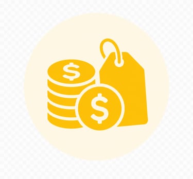 coins with a price tag - affordable skip bin hire prices - good value for money - no extra cost for same day delivery
