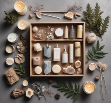 Close-up of colorful silicone molds perfect for crafting unique candles and soaps.