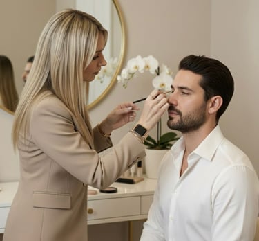 Grooming sposo Torino: trucco uomo naturale Jessica Simonati.