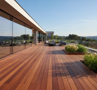 Bangkirai medienos terasa. Patvari, ilgaamžė