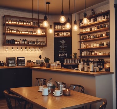 Cozy restaurant scene with diverse diners enjoying accessible and varied menu options