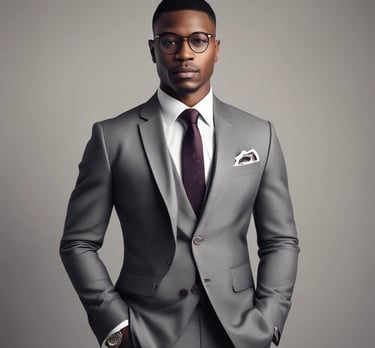 A sleek, high-contrast portrait of a confident executive in a tailored suit, with subtle digital enhancements highlighting their features.