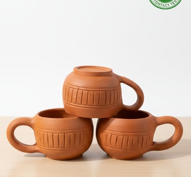 terracotta clay tea cups ecofriendly corporate gifts