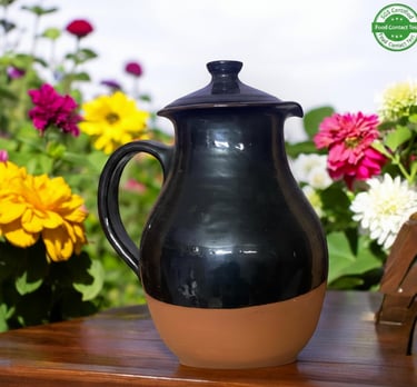 terracotta clay handmade jug purely handmade & hand crafted glszed