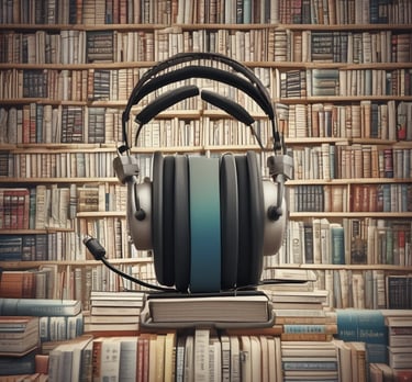 A smartphone showcasing a music app interface with colorful album covers, framed by a stylish black and brown case.