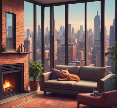 Modern apartment building with balconies and greenery in a sunny neighborhood.