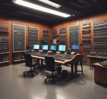 blue and white striped round textile