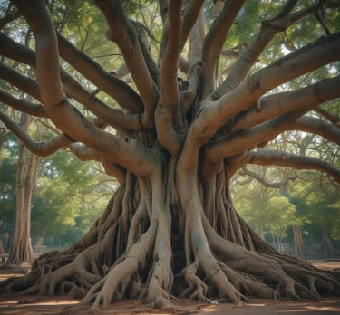 Close-up of hands sketching natural patterns and mathematical shapes on paper.