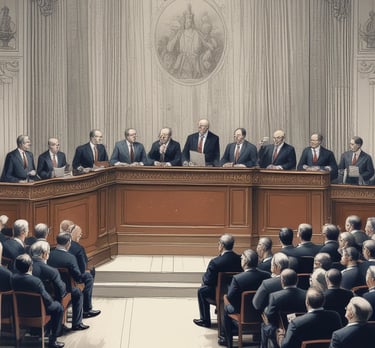 blue and white striped round textile