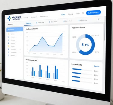 A professional dashboard displaying AI-driven compliance alerts and call analysis charts